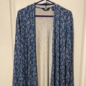 Land's End lightweight, floral cardigan. Still in package, never worn. 2X
